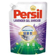 퍼실 딥클린 초미세세탁 라벤더젤 겸용 액체세제 리필, 2L, 1개