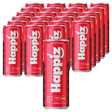 롯데칠성음료 해피즈 팝핑 체리 탄산음료, 24개, 355ml