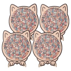 minhwashop 貓咪原木拼圖 I2501050