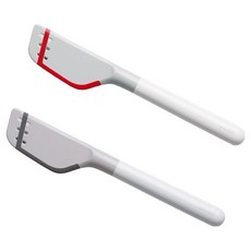 구찌니 마이키친 알뜰주걱 29cm 2종 세트, 그레이, 레드, 1세트