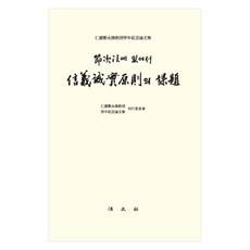 절차법에 있어서 신의성실원칙의 과제, 반양장