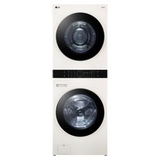 LG전자 트롬 오브제컬렉션 워시타워 세탁기 + 건조기 세트 23kg + 20kg 방문설치, 네이처 베이지(세탁기), 네이처 베이지(건조기), W2320EEANR