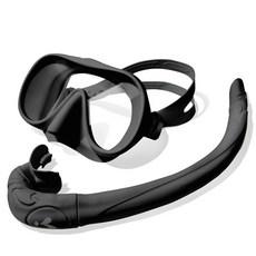 이츠라이프 프리다이빙 일안식 썬비치 스노클링 마스크, 차콜