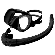 이츠라이프 프리다이빙 일안식 썬비치 스노클링 마스크, 블랙