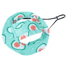 Truly House 寵物可愛遮陽漁夫帽/遮陽帽, 綠色酪梨, 1個