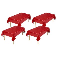 마켓피오 주방 반짝유광 일회용식탁보 타입1, 1개, 4개입