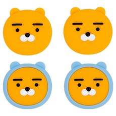 카카오프렌즈 문콕방지 지켜콕 도어가드 2종 x 2p 세트, 라이언 스카이, 1세트