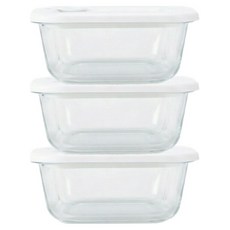 경성리빙테크 내열유리 밥용기, 1세트, 320ml(3p)