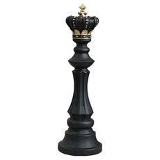 The Flow Commerce 皇家皇冠西洋棋 高級室內裝飾品 黑色國王