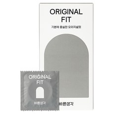 바른생각 오리지널핏 일반형 콘돔, 12개입, 1개