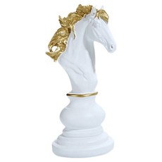 The Flow Commerce 皇家皇冠西洋棋高級室內裝飾品 白色沃荷斯
