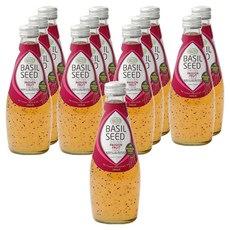 웰 바질시드 드링크 패션푸르트향, 12개, 290ml