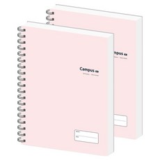 페이퍼릿 캠퍼스 하드커버 캡퍼스 노트 100g 100p, 핑크, 2개