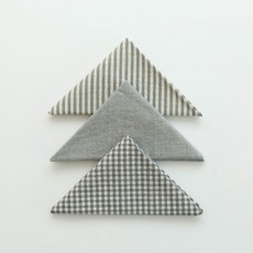 천가게 체크 자투리원단 4mm 3종 세트, 24 연그레이, 1세트