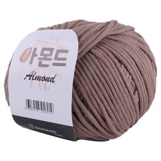 마마니트 아몬드 뜨개실, 18 다크베이지, 1개 18 다크베이지, 1개