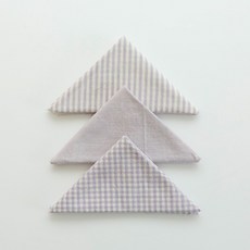 천가게 체크 자투리원단 4mm 3종 세트, 23 연보라, 1세트