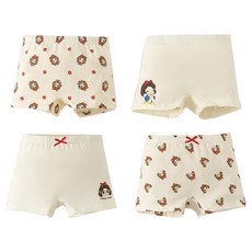 MS Kids 兒童紅髮女孩四角內褲4件組