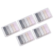 모아븐 파스텔 인덱스 메모지 라벨스티커 5종 x 20p 세트 무채색, 5세트