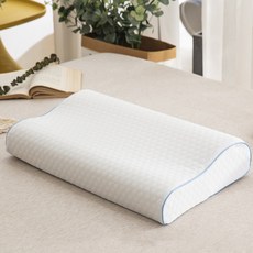Newris 深度睡眠頸椎記憶棉枕頭, 白色, 1個