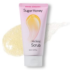브링오가닉 슈가 허니 바디 스크럽 애프터 왁싱, 150ml, 1개
