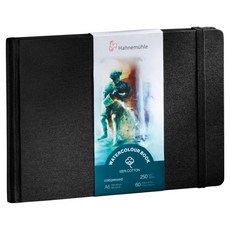 하네뮬레 워터칼라북 풍경형 양장제본 스케치북 250g WB11, A6, 1개, 30매