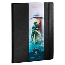 하네뮬레 워터칼라북 인물형 양장제본 스케치북 250g WCB11, A6, 1개, 30매