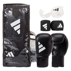 adidas 愛迪達 Fitness-關閉 拳擊手套 手綁帶 + 護齒套 組合 ADIBPKIT01S