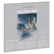 하네뮬레 그레이패드 스케치북 120g GB14, 140 x 140 mm, 1개, 30매