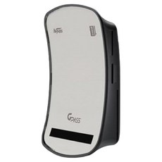 지패스 태양광충전 유선 무선 겸용 에어포인트 하이패스 AP100S, 화이트, 본체 + 유리부착거치대