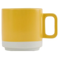 에라토 모래 손잡이 머그컵 300ml, 머스타드, 1개