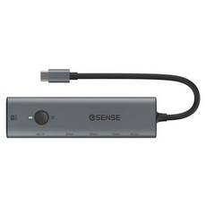ESENSE 逸盛 七合一Type-C USB3.2 多功能HUB/讀卡機/集線器, 灰色, 1個