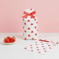 프로젝트연 하트 구디백 포장 봉투, 화이트, 50개