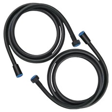 바스향기 물때제거 pvc 샤워호스 2p, 블랙, 2m