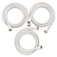 바스향기 물때제거 pvc 샤워호스 3p, 화이트, 1.5m