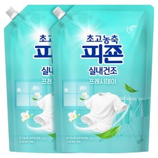 피죤 초고농축 실내건조 프레시데이 리필, 2개, 1.3L 2개, 1.3L