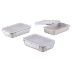 Ahtty home 備餐單層密封容器 S 600ml 3入組