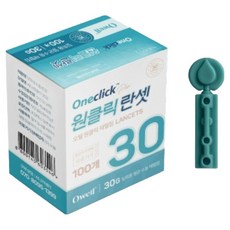 Owell 원클릭 사혈 채혈침 일회용 수동란셋 30g, 100개입, 1개