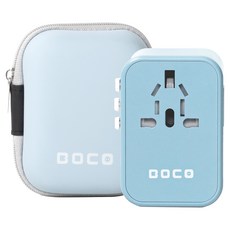 보코 5포트 C타입 초고속충전 PD35W 해외 여행용 멀티어댑터 블루 BC-801MAX, 1개