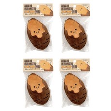 조선문방구 쏙 빠지는 군고구마 키링, 혼합색상, 4개, 4cm
