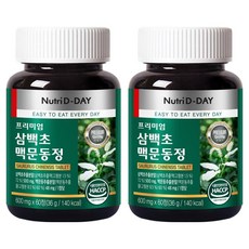뉴트리디데이 프리미엄 삼백초 맥문동정 36g, 60정, 2개