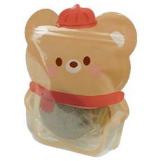 Cheonun Package 卡通立式夾鏈袋 小熊, 160 x 220 x 70 mm, 1個, 50入