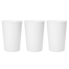 Maho 粉彩美耐皿飲料杯 350ml, 奶油色, 3個