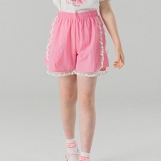 아이러브제이 아동용 엘르 프릴 4부 화섬팬츠