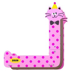 zeze 搗蛋貓直立貓抓板, 粉紅色, 1個