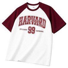 ILLUSO 男士 Harvard99 拉格蘭寬鬆版型短袖T恤