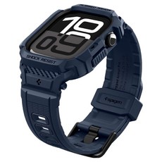 슈피겐 러기드아머프로2 스트랩 일체형 케이스 46mm ACS10505, 네이비블루, 1개