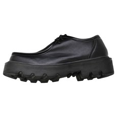 GODSHOE 男士厚實鞋頭粗跟增高德比鞋