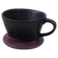 달소금 도자기 커피 칼리타 핸드 1인 드리퍼 버건디, 1개, 단품, 370ml