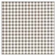 페이퍼디자인 런치 냅킨, 19 그레이 체크, 1개, 20개입