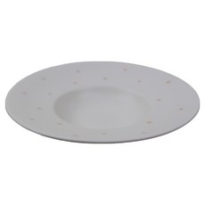 달소금 도자기 플레이트 다이닝 파스타접시, 오렌지도트, 1개